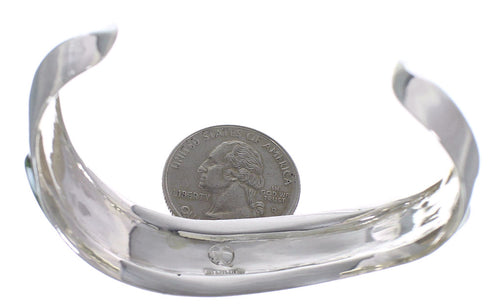 Southwestern Authentic Sterling Silver Turquoise Cuff Bracelet TX39388