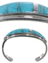 Southwest Water Wave Sterling Silver Turquoise Bracelet VX37589