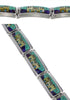 Native American Design Turquoise Multicolor Link Bracelet GS62433