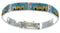 Native American Village Design Sterling Silver Link Bracelet GS62408