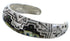 Multicolor Native American Design Silver Cuff Bracelet EX27900