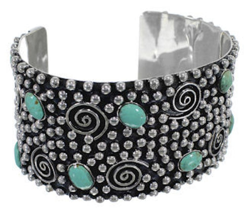 Turquoise Jewelry Sterling Silver Southwest Cuff Bracelet FX27234