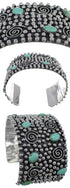 Turquoise Jewelry Sterling Silver Southwest Cuff Bracelet FX27234