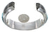 Silver Turquoise Inlay Southwest Heavy Cuff Bracelet MX27388
