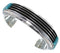 Sterling Silver Southwest Turquoise Inlay Cuff Bracelet EX27427