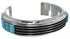 Sterling Silver Southwest Turquoise Inlay Cuff Bracelet EX27427