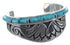 Turquoise Water Wave Southwest Jewelry Silver Cuff Bracelet MX27253
