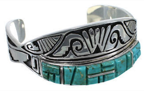 Sterling Silver Turquoise Jewelry Southwest Bracelet FX27911