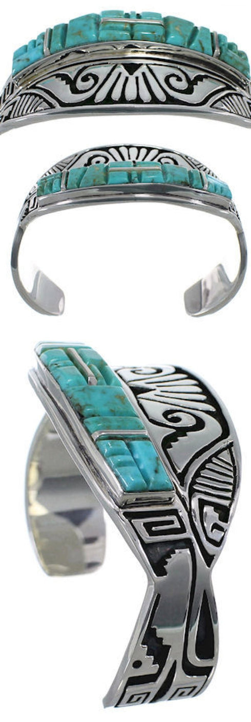 Sterling Silver Turquoise Jewelry Southwest Bracelet FX27911