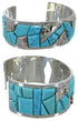 Sterling Silver Turquoise Inlay Southwest Bracelet CW64900
