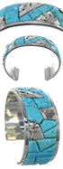 Sterling Silver Turquoise Inlay Southwest Bracelet CW64900