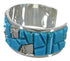 Sterling Silver Southwest Turquoise Inlay Cuff Bracelet CW64915