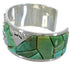 Turquoise Inlay Silver Jewelry Cuff Bracelet CW64820