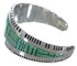 Southwest Turquoise Inlay Sterling Silver Cuff Bracelet EX27368