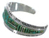 Turquoise Inlay Southwest Sterling Silver Cuff Bracelet EX27371