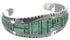 Sterling Silver Southwest Turquoise Jewelry Cuff Bracelet EX27378
