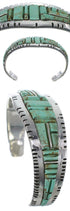 Southwest Turquoise Jewelry Sterling Silver Cuff Bracelet EX27379
