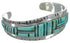 Turquoise Sterling Silver Southwest Jewelry Cuff Bracelet EX27402