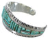 Turquoise Sterling Silver Southwest Jewelry Cuff Bracelet EX27402