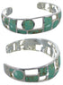 Sterling Silver Turquoise Inlay Jewelry Cuff Bracelet MX27358