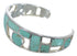 Sterling Silver Turquoise Inlay Jewelry Cuff Bracelet MX27354