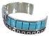 Turquoise Inlay Sterling Silver Cuff Bracelet Jewelry BW66313