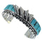 Turquoise Sterling Silver Cuff Bracelet Southwest Jewelry BW66335