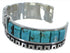 Turquoise Sterling Silver Cuff Bracelet Southwest Jewelry BW66335