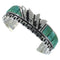 Southwest Turquoise Silver Inlay Cuff Bracelet BW66378