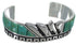 Southwest Turquoise Silver Inlay Cuff Bracelet BW66378