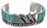 Turquoise Sterling Silver Inlay Cuff Bracelet BW66381
