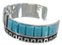 Sterling Silver Turquoise Inlay Southwest Cuff Bracelet BW66360