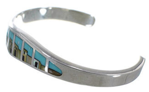 Native American Village Design Multicolor Cuff Bracelet MX27977