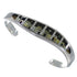 Native American Village Design Multicolor Silver Cuff Bracelet MX27978