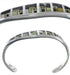 Native American Village Design Multicolor Silver Cuff Bracelet MX27978