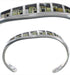 Native American Village Design Multicolor Silver Cuff Bracelet MX27983