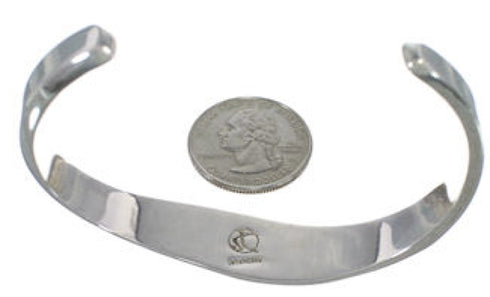 Native American Village Design Multicolor Silver Cuff Bracelet MX27983