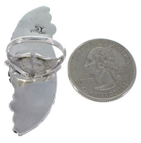 Turquoise Southwest Authentic Sterling Silver Ring Size 6-1/4 NS54789