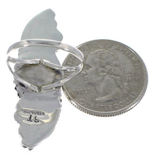 Sterling Silver Turquoise Ring Size 8-1/2 NS54779