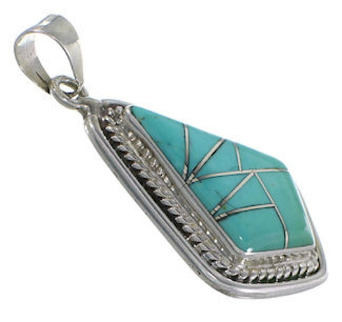Turquoise Southwest Silver Pendant Jewelry EX29602