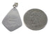 Southwest Sterling Silver And Turquoise Slide Pendant EX29605