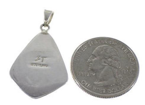 Southwestern Turquoise Jewelry Silver Pendant EX29585