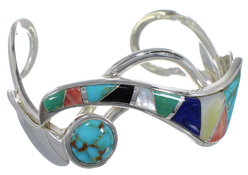 Multicolor And Silver Southwestern Bracelet TX40249