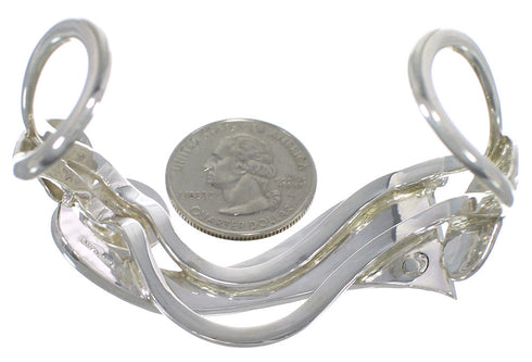 Multicolor And Sterling Silver Southwest Bracelet TX40250