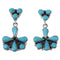 Southwestern Turquoise Genuine Sterling Silver Earrings BW62569