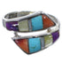 Multicolor Turquoise Sterling Silver Jewelry Ring Size 6-3/4 VX36418