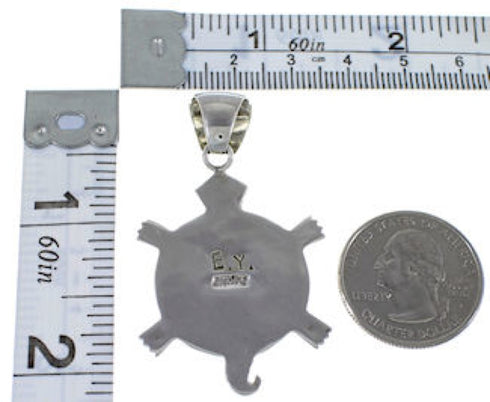 Southwest Turtle Multicolor Inlay Jewelry Pendant PX29422