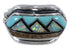 Multicolor Inlay Jewlery Silver Southwest Ring Size 5-1/2 BW72393