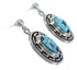 Multicolor Southwest Sterling Silver Post Dangle Earrings FX32844