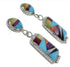 Post Dangle Multicolor Sterling Silver Earrings JW63165